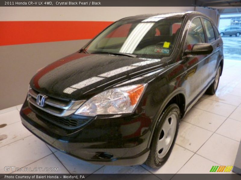 Crystal Black Pearl / Black 2011 Honda CR-V LX 4WD