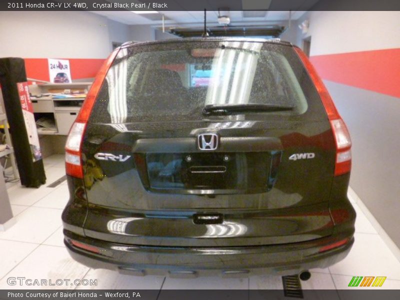 Crystal Black Pearl / Black 2011 Honda CR-V LX 4WD