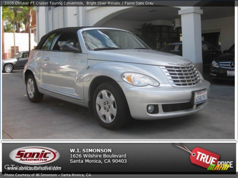 Bright Silver Metallic / Pastel Slate Gray 2006 Chrysler PT Cruiser Touring Convertible
