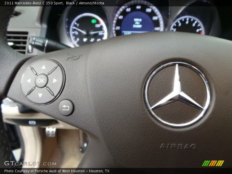 Black / Almond/Mocha 2011 Mercedes-Benz C 350 Sport