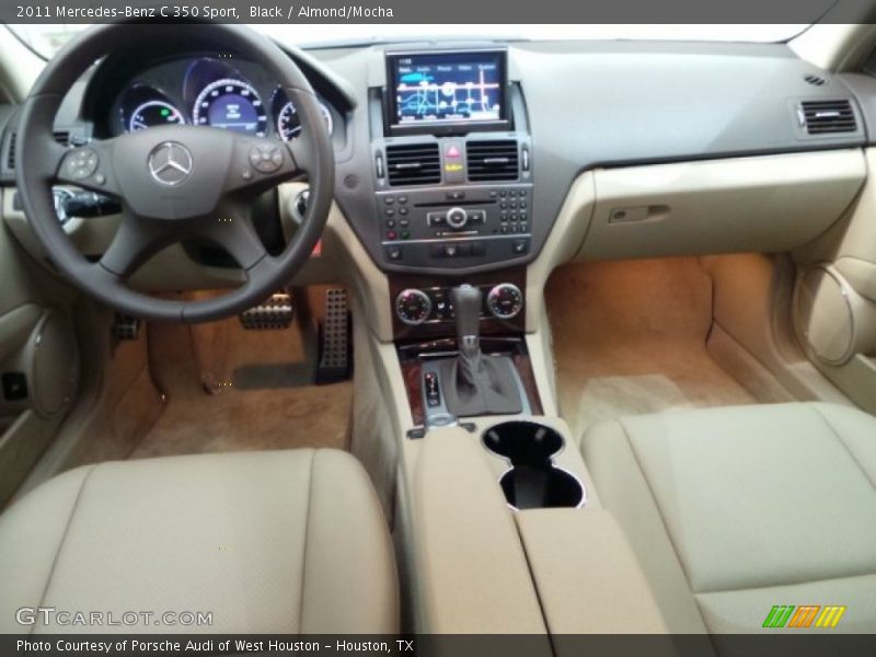 Black / Almond/Mocha 2011 Mercedes-Benz C 350 Sport