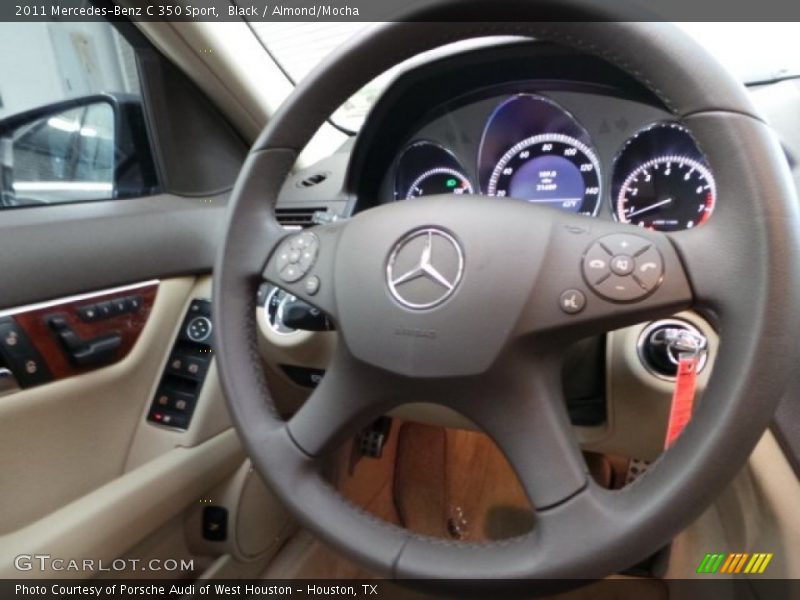 Black / Almond/Mocha 2011 Mercedes-Benz C 350 Sport