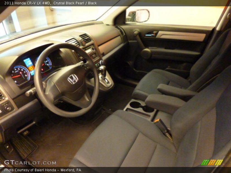 Crystal Black Pearl / Black 2011 Honda CR-V LX 4WD