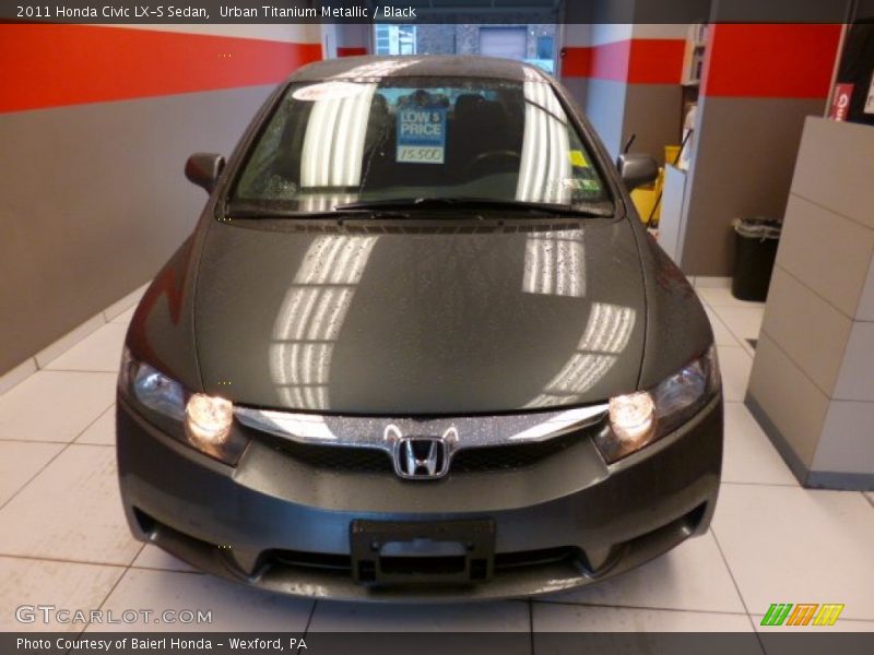 Urban Titanium Metallic / Black 2011 Honda Civic LX-S Sedan