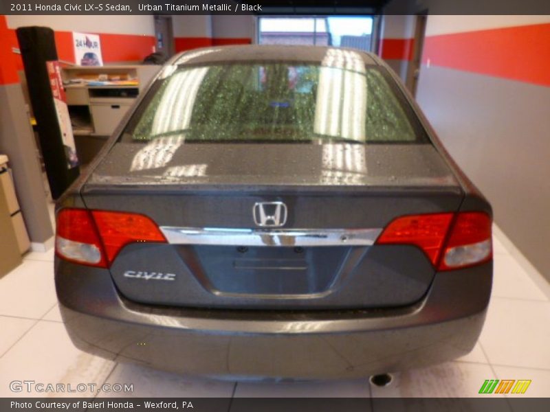Urban Titanium Metallic / Black 2011 Honda Civic LX-S Sedan
