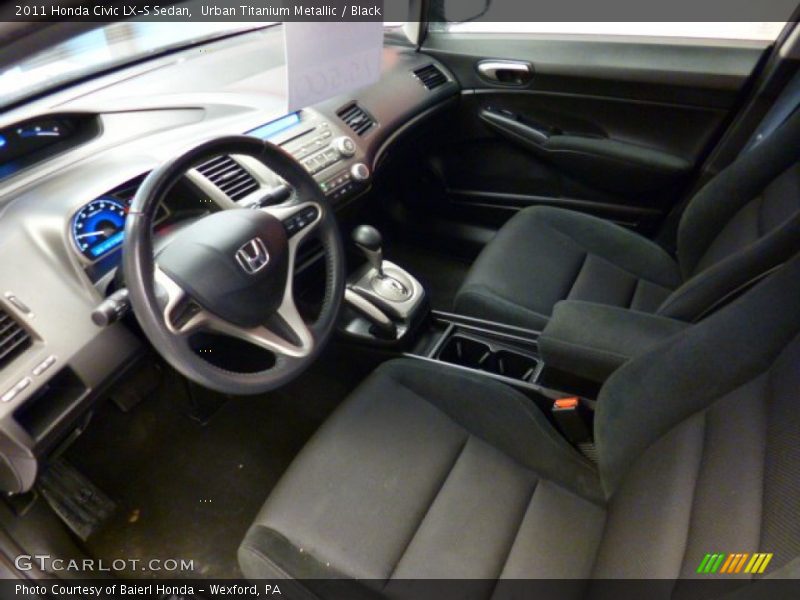 Urban Titanium Metallic / Black 2011 Honda Civic LX-S Sedan