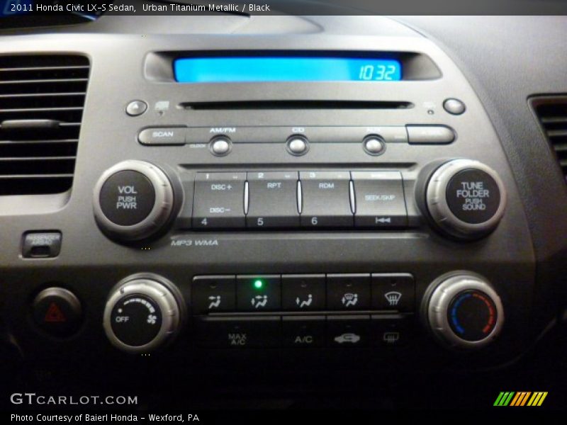 Urban Titanium Metallic / Black 2011 Honda Civic LX-S Sedan