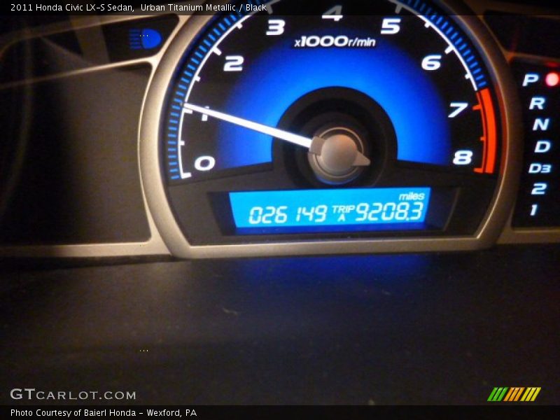 Urban Titanium Metallic / Black 2011 Honda Civic LX-S Sedan