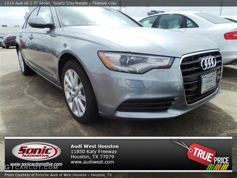 Quartz Gray Metallic / Titanium Gray 2014 Audi A6 2.0T Sedan