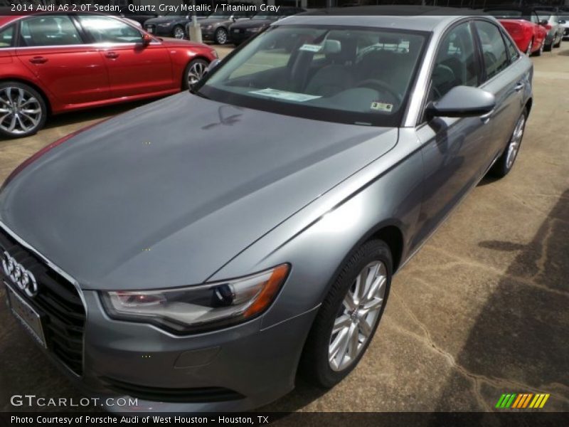 Quartz Gray Metallic / Titanium Gray 2014 Audi A6 2.0T Sedan