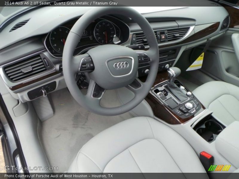 Quartz Gray Metallic / Titanium Gray 2014 Audi A6 2.0T Sedan