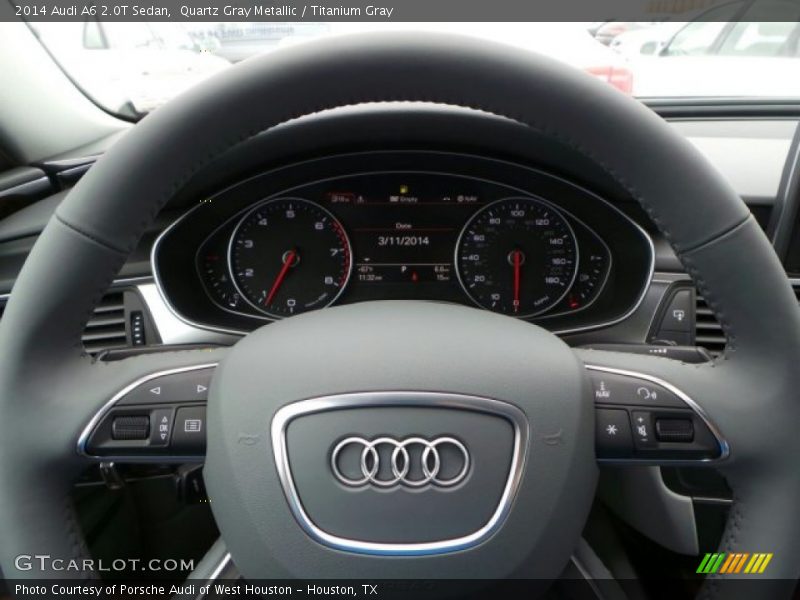 Quartz Gray Metallic / Titanium Gray 2014 Audi A6 2.0T Sedan