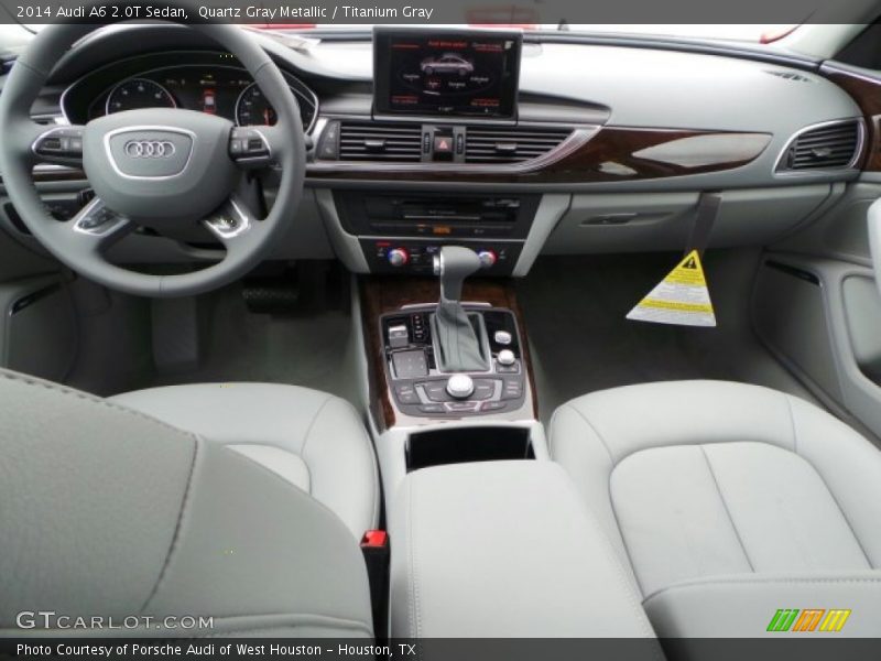 Quartz Gray Metallic / Titanium Gray 2014 Audi A6 2.0T Sedan