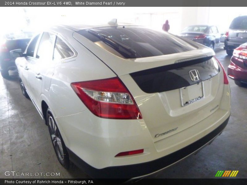 White Diamond Pearl / Ivory 2014 Honda Crosstour EX-L V6 4WD