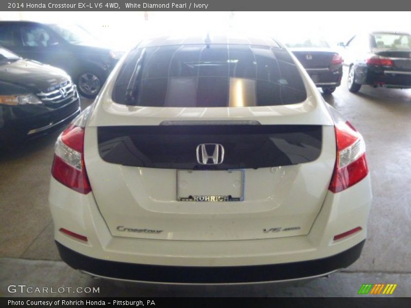 White Diamond Pearl / Ivory 2014 Honda Crosstour EX-L V6 4WD