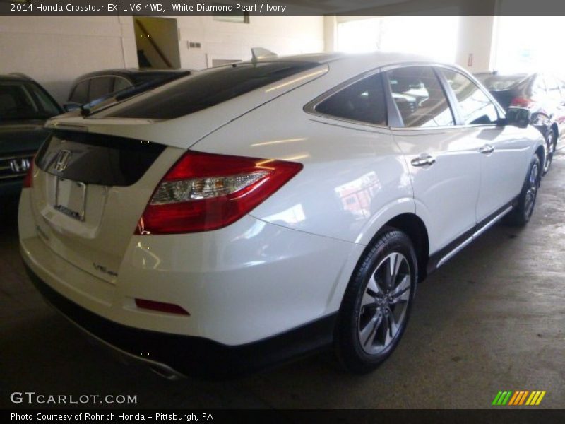 White Diamond Pearl / Ivory 2014 Honda Crosstour EX-L V6 4WD