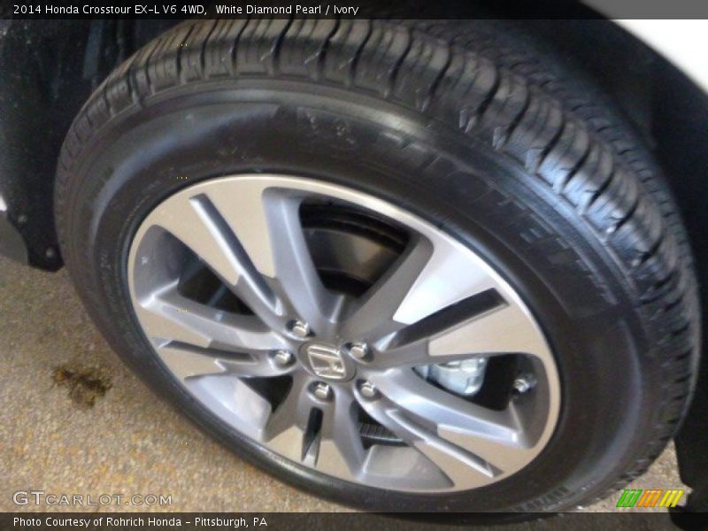 White Diamond Pearl / Ivory 2014 Honda Crosstour EX-L V6 4WD