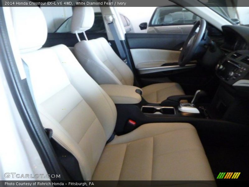 White Diamond Pearl / Ivory 2014 Honda Crosstour EX-L V6 4WD