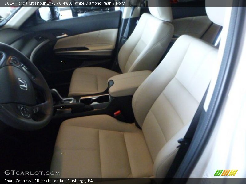White Diamond Pearl / Ivory 2014 Honda Crosstour EX-L V6 4WD