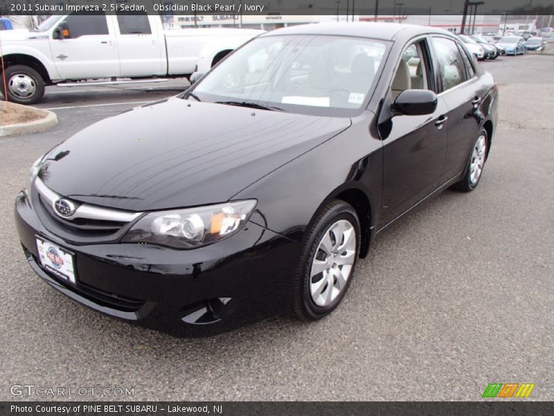 Obsidian Black Pearl / Ivory 2011 Subaru Impreza 2.5i Sedan