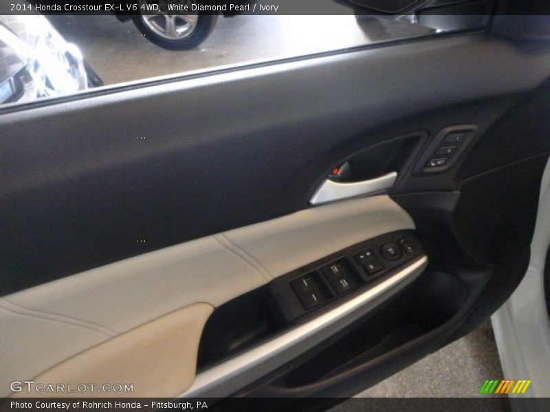 White Diamond Pearl / Ivory 2014 Honda Crosstour EX-L V6 4WD