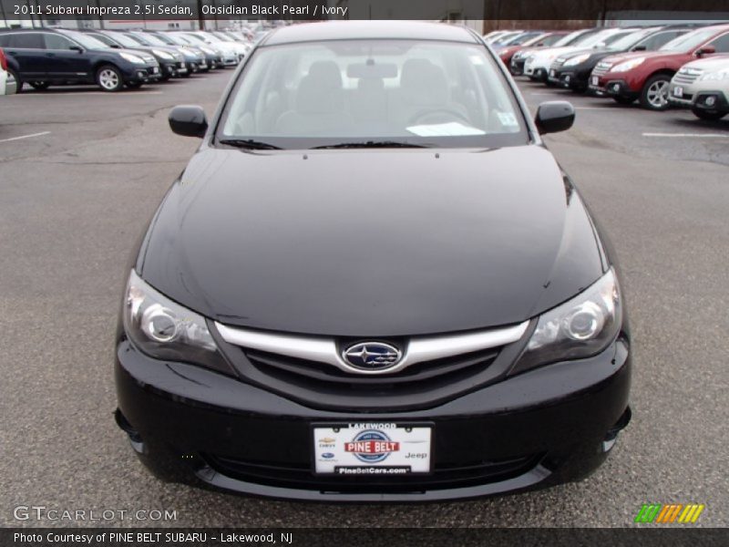 Obsidian Black Pearl / Ivory 2011 Subaru Impreza 2.5i Sedan