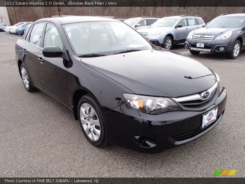 Obsidian Black Pearl / Ivory 2011 Subaru Impreza 2.5i Sedan