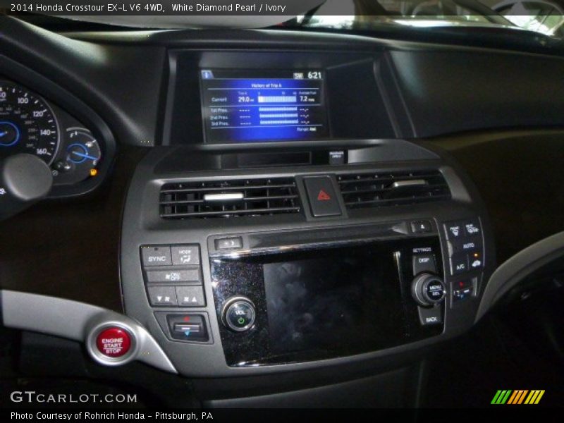 White Diamond Pearl / Ivory 2014 Honda Crosstour EX-L V6 4WD