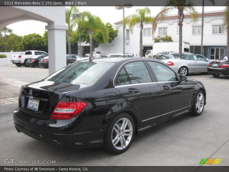 Black / Black 2013 Mercedes-Benz C 250 Sport