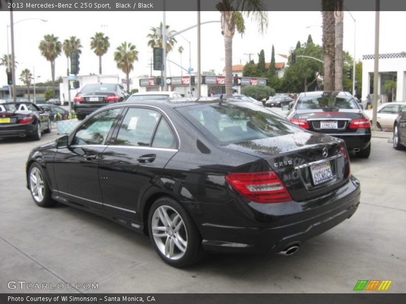 Black / Black 2013 Mercedes-Benz C 250 Sport