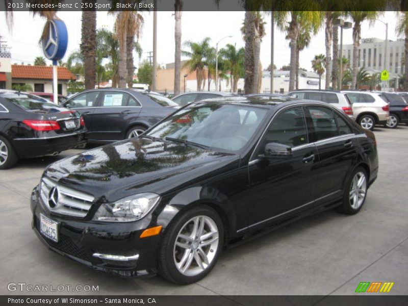 Black / Black 2013 Mercedes-Benz C 250 Sport