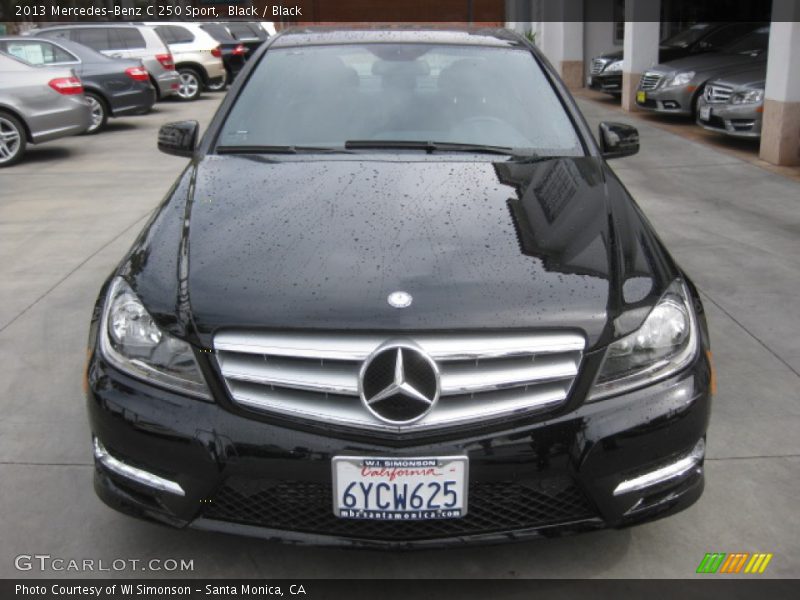 Black / Black 2013 Mercedes-Benz C 250 Sport