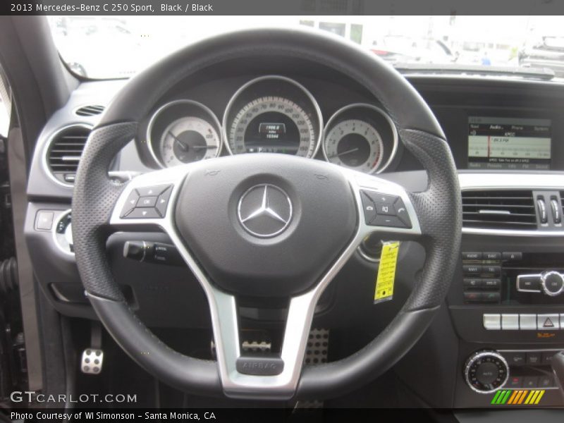 Black / Black 2013 Mercedes-Benz C 250 Sport