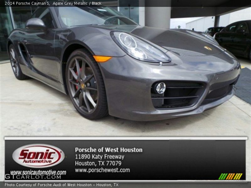 Agate Grey Metallic / Black 2014 Porsche Cayman S