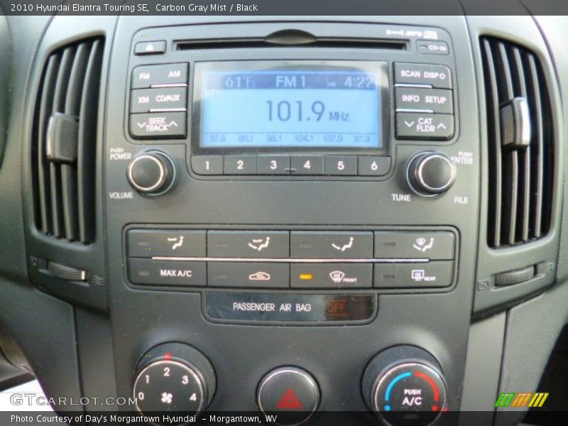 Carbon Gray Mist / Black 2010 Hyundai Elantra Touring SE