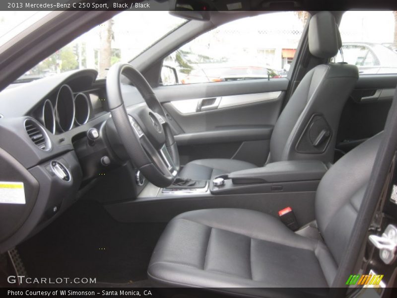 Black / Black 2013 Mercedes-Benz C 250 Sport