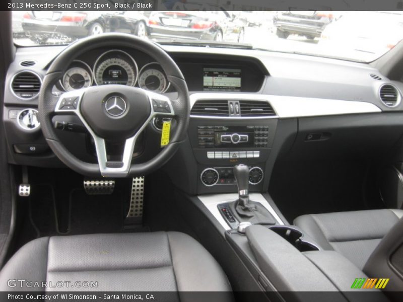 Black / Black 2013 Mercedes-Benz C 250 Sport