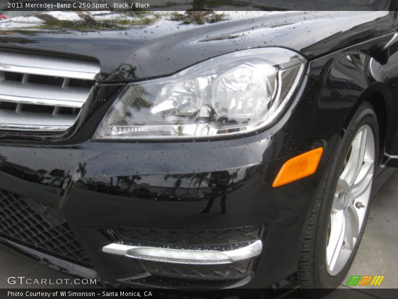Black / Black 2013 Mercedes-Benz C 250 Sport
