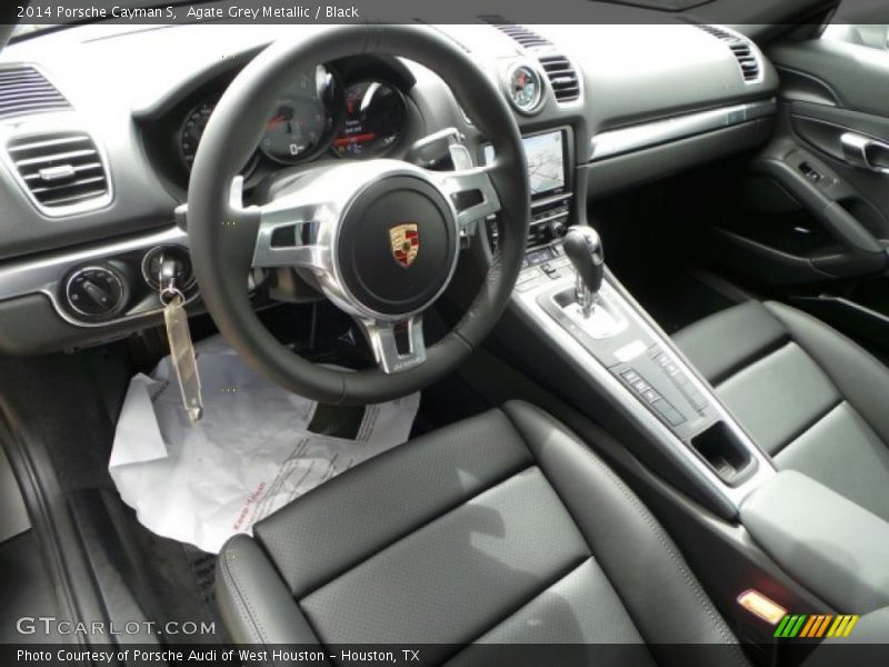 Agate Grey Metallic / Black 2014 Porsche Cayman S