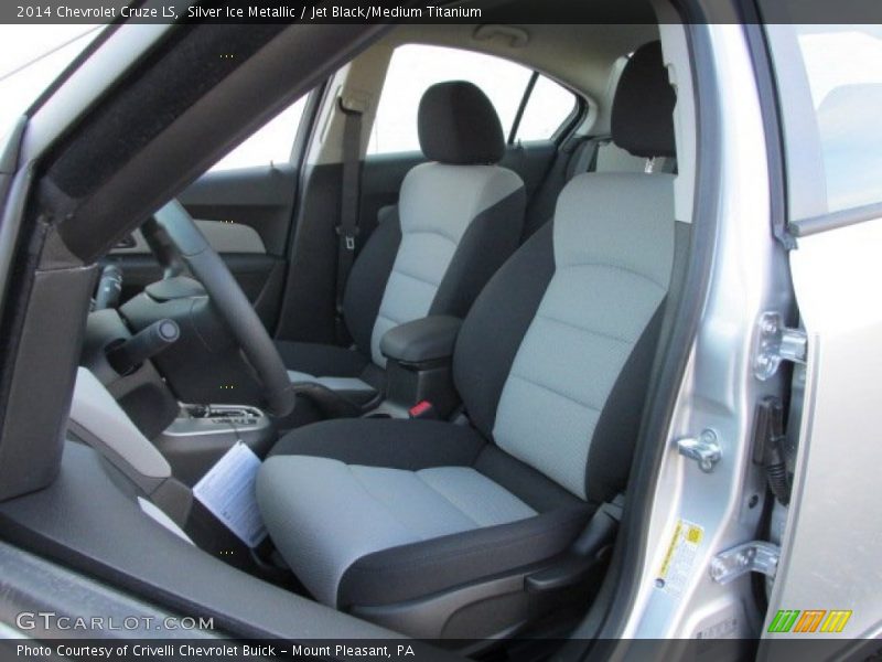 Silver Ice Metallic / Jet Black/Medium Titanium 2014 Chevrolet Cruze LS