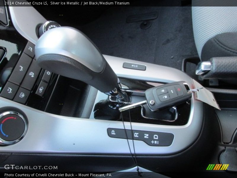 Silver Ice Metallic / Jet Black/Medium Titanium 2014 Chevrolet Cruze LS