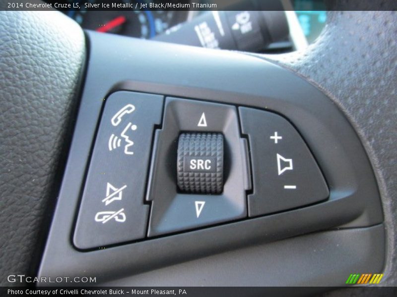 Silver Ice Metallic / Jet Black/Medium Titanium 2014 Chevrolet Cruze LS