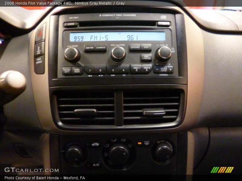 Nimbus Gray Metallic / Gray 2008 Honda Pilot Value Package 4WD