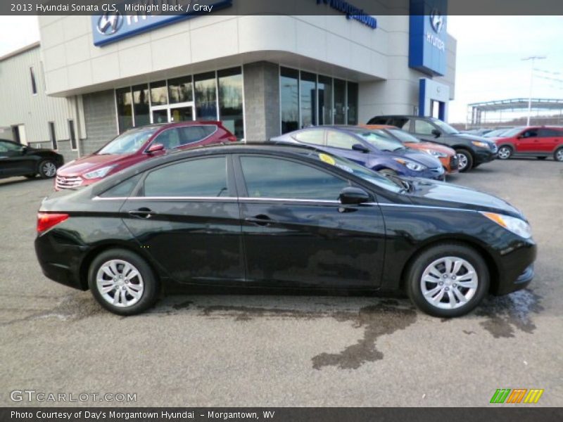 Midnight Black / Gray 2013 Hyundai Sonata GLS