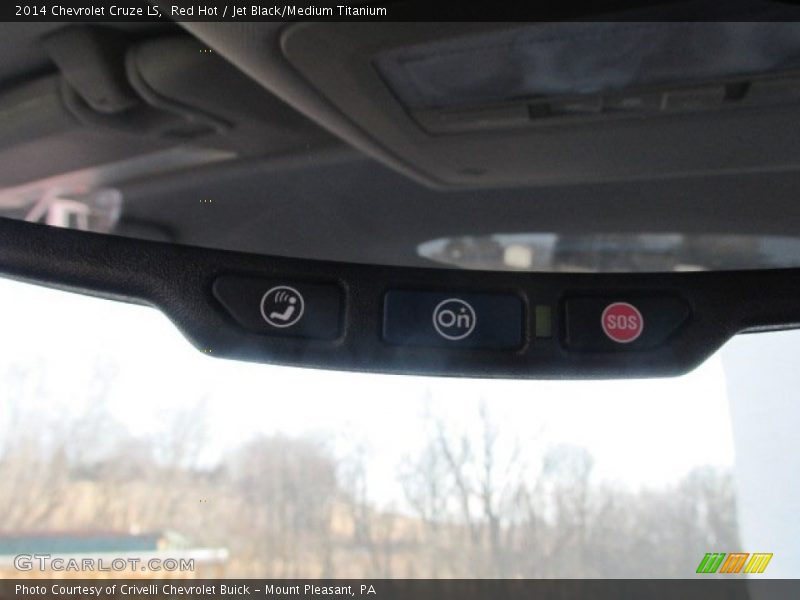 Red Hot / Jet Black/Medium Titanium 2014 Chevrolet Cruze LS