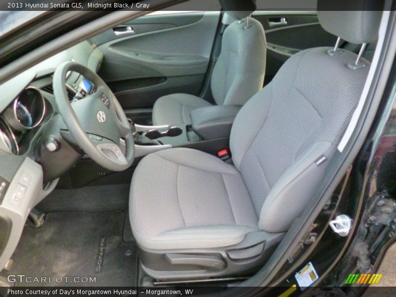 Midnight Black / Gray 2013 Hyundai Sonata GLS