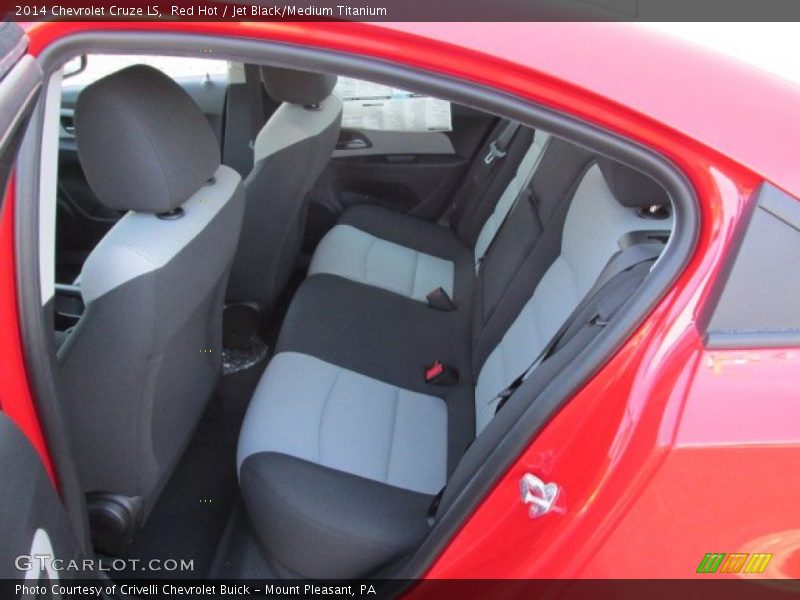 Red Hot / Jet Black/Medium Titanium 2014 Chevrolet Cruze LS