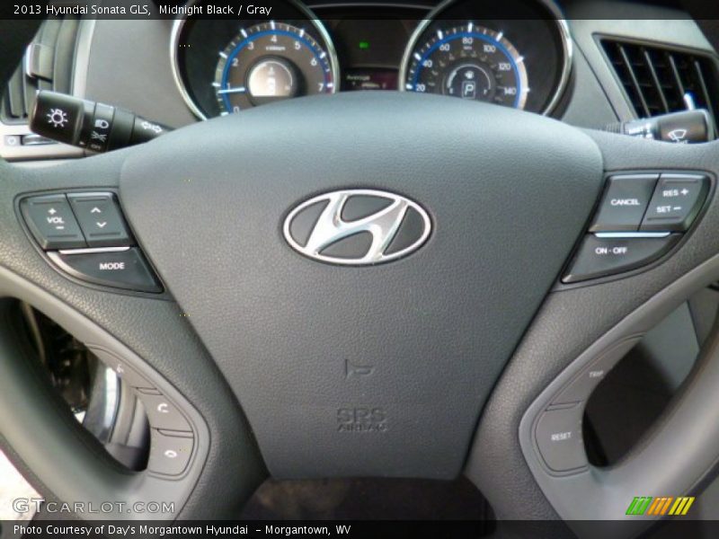 Midnight Black / Gray 2013 Hyundai Sonata GLS