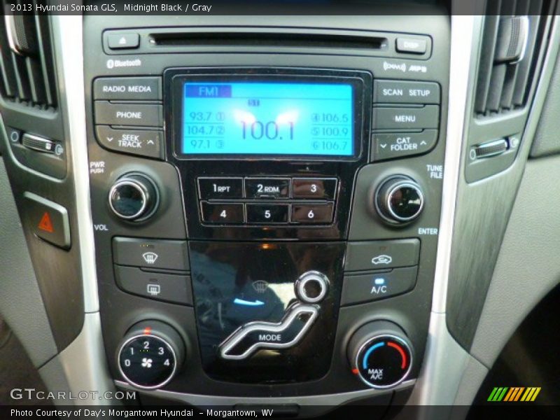 Midnight Black / Gray 2013 Hyundai Sonata GLS
