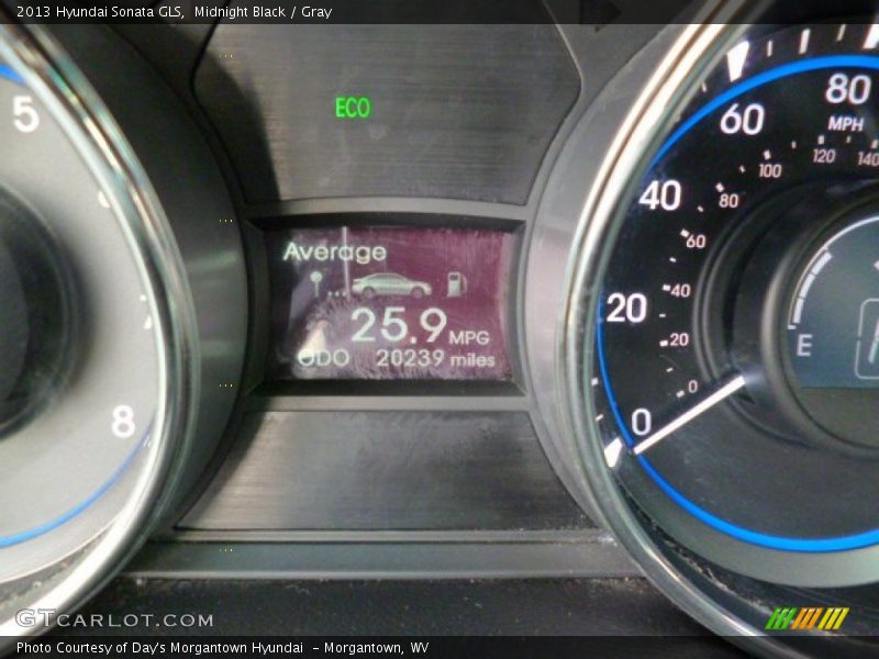Midnight Black / Gray 2013 Hyundai Sonata GLS